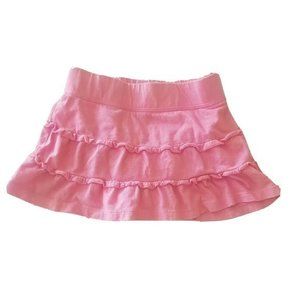 Toughskins girls Pink Ruffle Skirt Size 24 months  100% Cotton under